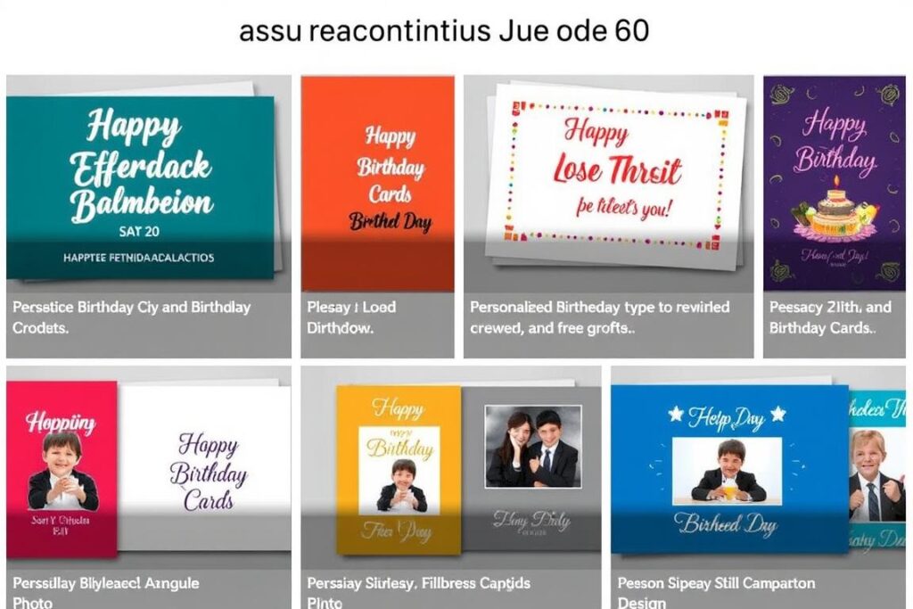 Ejemplos de tarjetas de cumpleaños personalizadas con diferentes estilos