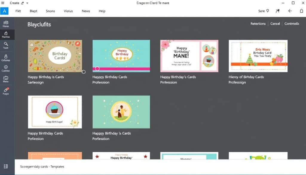 Plantillas de Microsoft Create para tarjetas de cumpleaños