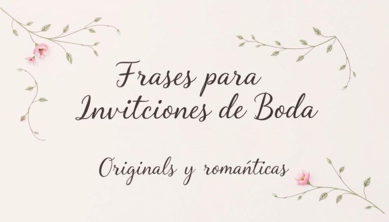 frases para invitaciones de boda